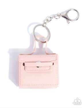 Paparazzi Mini Bag Keychain - Soft Pink
